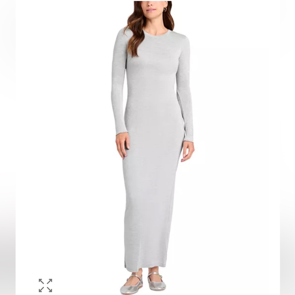 NWOT Splendid Maddox Silver Metallic Maxi Dress in size medium